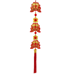 Китайская подвеска 14х98см, Две Рыбки