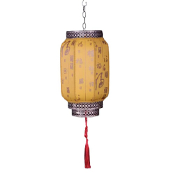 Китайский подвесной фонарь с цоколем 50х30 см, №1