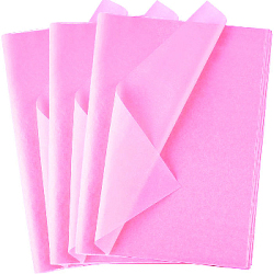 Бумага тишью односторонняя розовая 76х50см, 500 листов 14г/м
