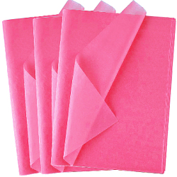 Бумага тишью односторонняя амарантовая 76х50см, 500 листов 14г/м